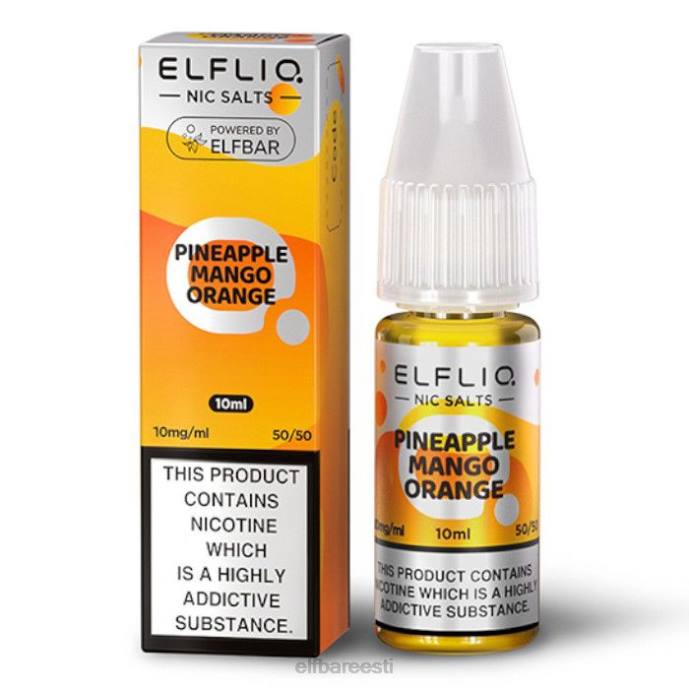 elfbar elfliq nic soolad - ananass mango apelsin - 10ml-10mg/ml 46F6R173