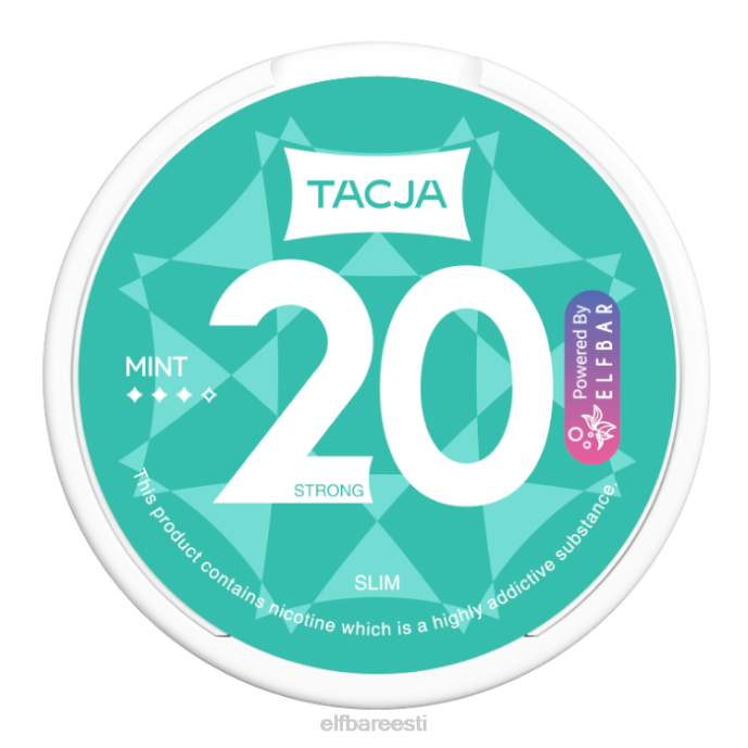elfbar tacja nikotiini kott - piparmünt - 1tk-12mg/g 46F6R231
