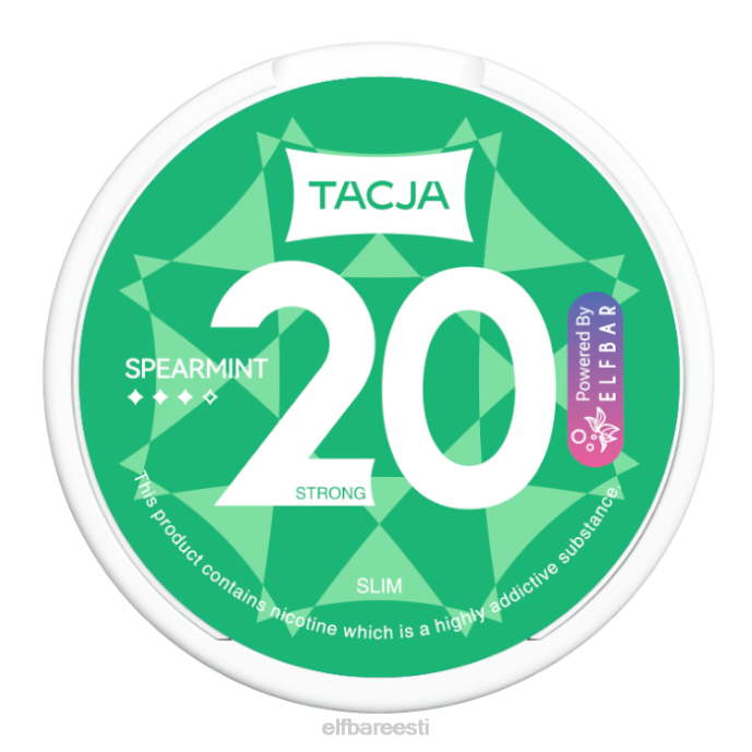elfbar tacja nikotiini kott - rohemünt - 1 tk-20 mg/g 46F6R227