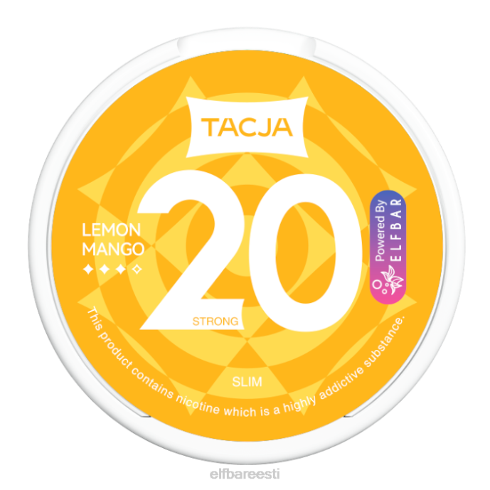 elfbar tacja nikotiini kott - sidruni mango - 1 tk-20 mg/g 46F6R224
