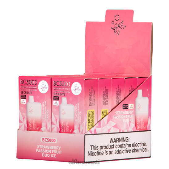ZH4NX28 ELFBAR maasikas passion fruit duo ice bc5000 tarbija - 50mg - single