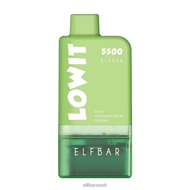 24H0X124 ELFBAR eeltäidetud taskukomplekt lowit 5500 2%nic kiivi kannatuspuu guajaav