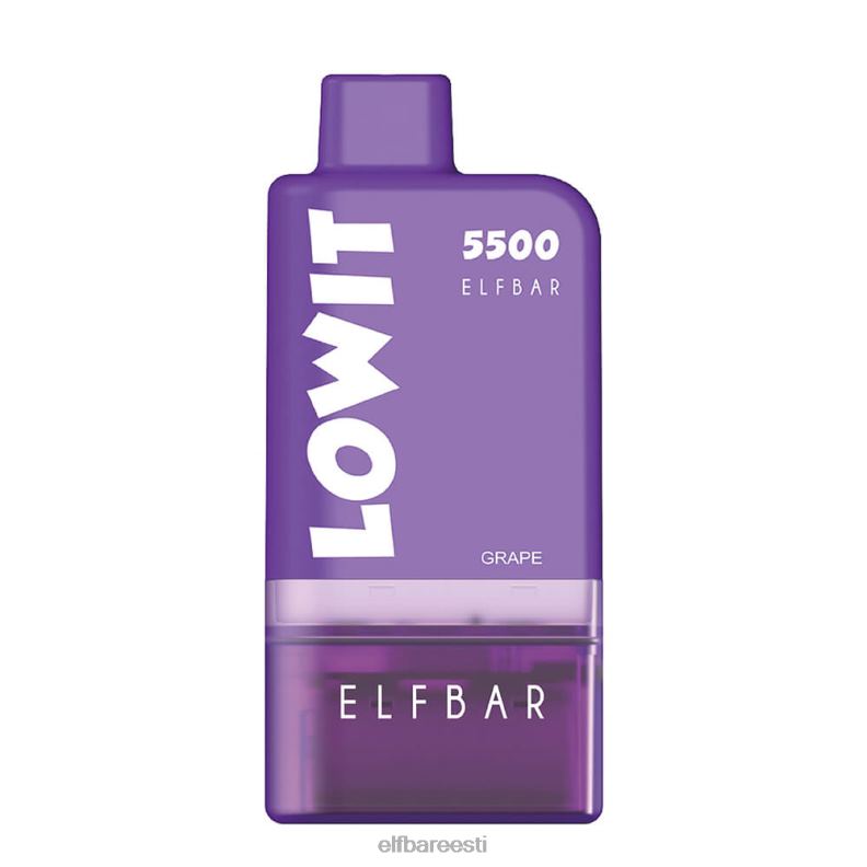24H0X128 ELFBAR eeltäidetud taskukomplekt lowit 5500 2%nic viinamari