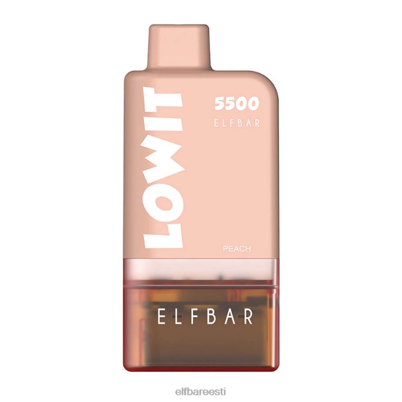 24H0X130 ELFBAR eeltäidetud taskukomplekt lowit 5500 2%nic mahlane virsik
