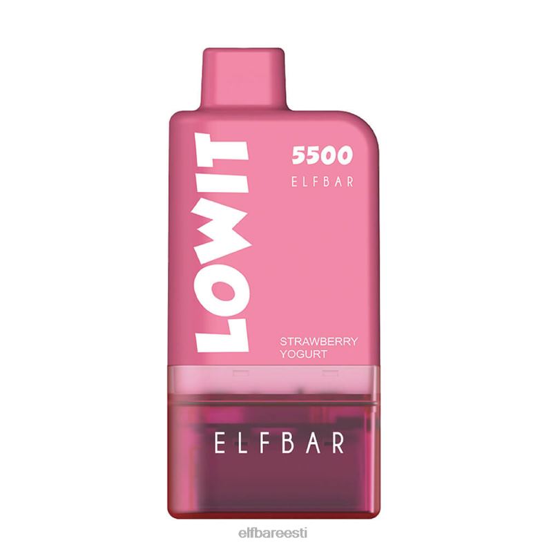 24H0X132 ELFBAR eeltäidetud taskukomplekt lowit 5500 2%nic maasika jogurt