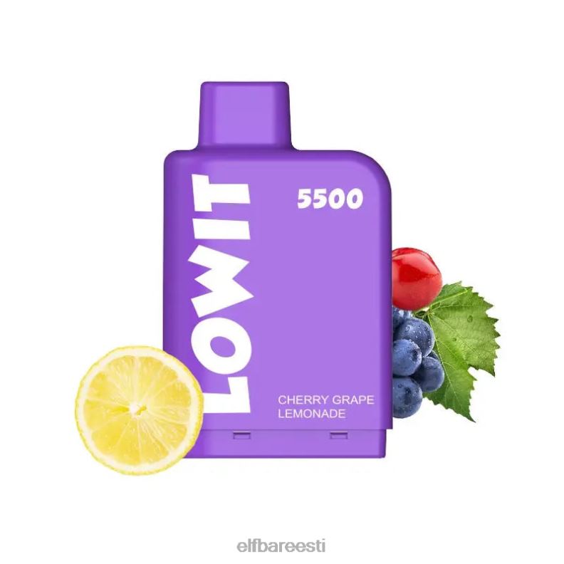 24H0X148 ELFBAR eeltäidetud pod lowit 5500 pahvi 2%nic kirsiviinamarjade limonaad