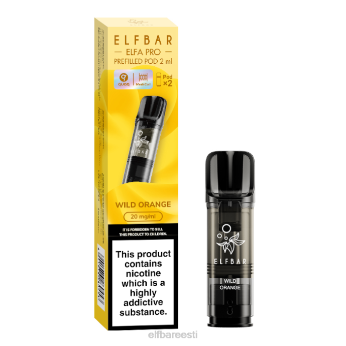 elfbar elfa pro eeltäidetud kaunad - 20mg - 2tk 46F6R95 metsik apelsin