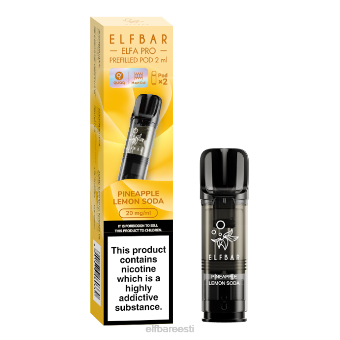 elfbar elfa pro eeltäidetud kaunad - 20mg - 2tk 46F6R96 ananass sidrun qi