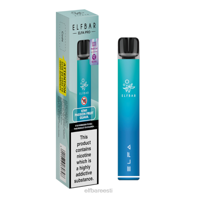 elfbar elfa pro pod kit - laetav 46F6R68 must + sinine razz limonaadi eeltäidetud kaun