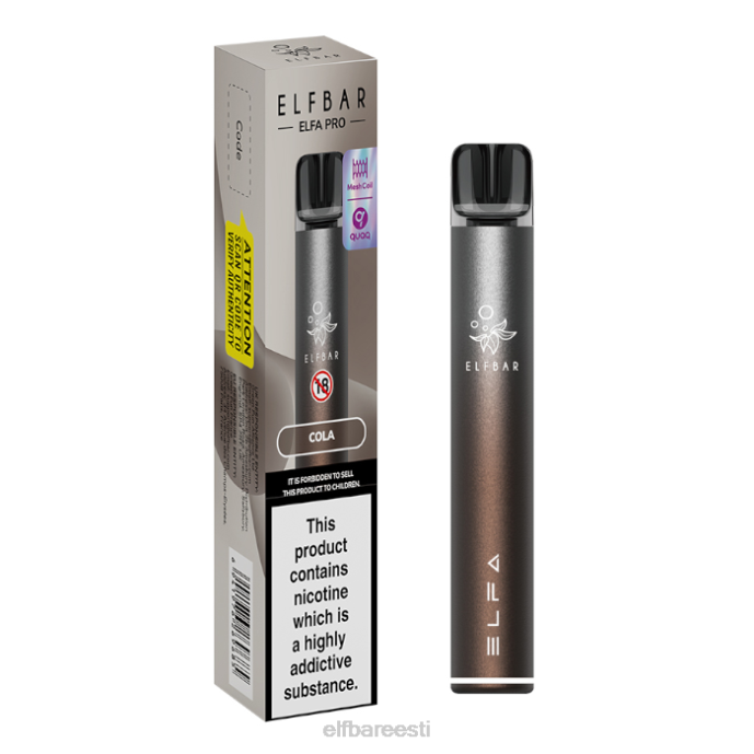 elfbar elfa pro pod kit - laetav 46F6R68 must + sinine razz limonaadi eeltäidetud kaun