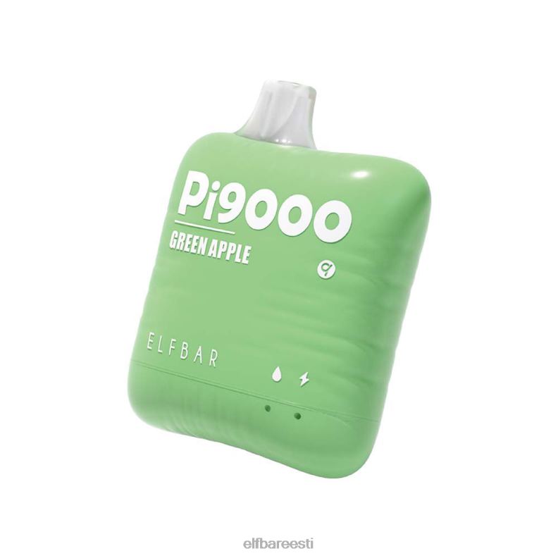 24H0X110 ELFBAR pi9000 ühekordne vape 9000 pahvi roheline õun