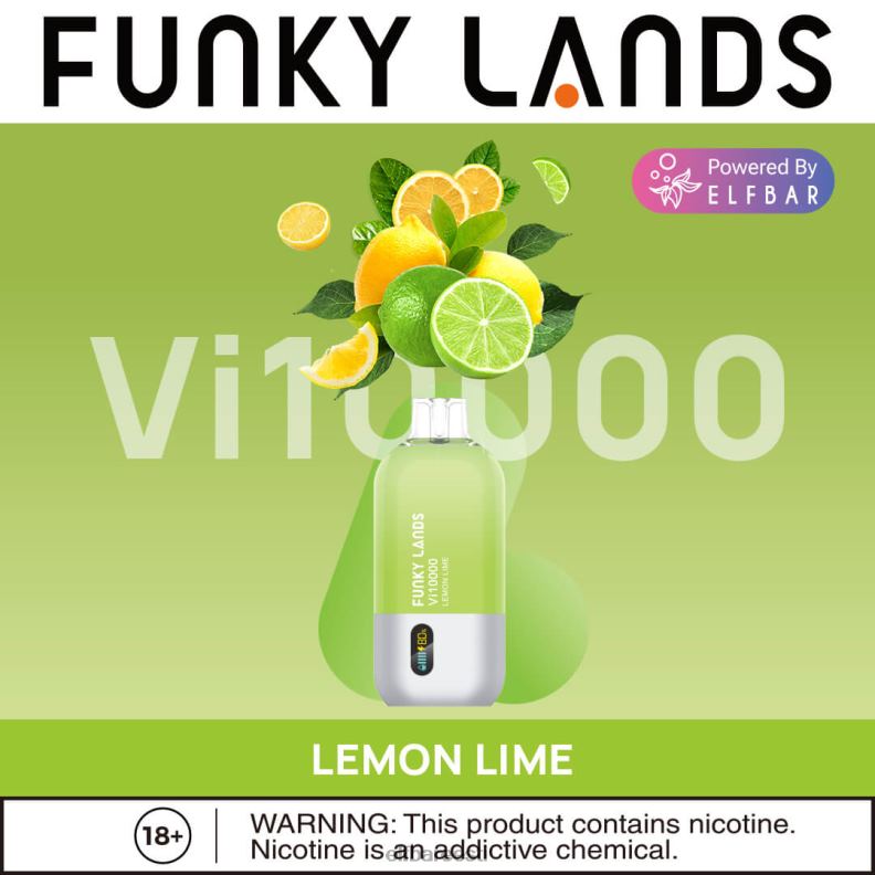 24H0X153 ELFBAR funky landsi parima maitsega ühekordne vape vi10000 jääsari sidruni laim