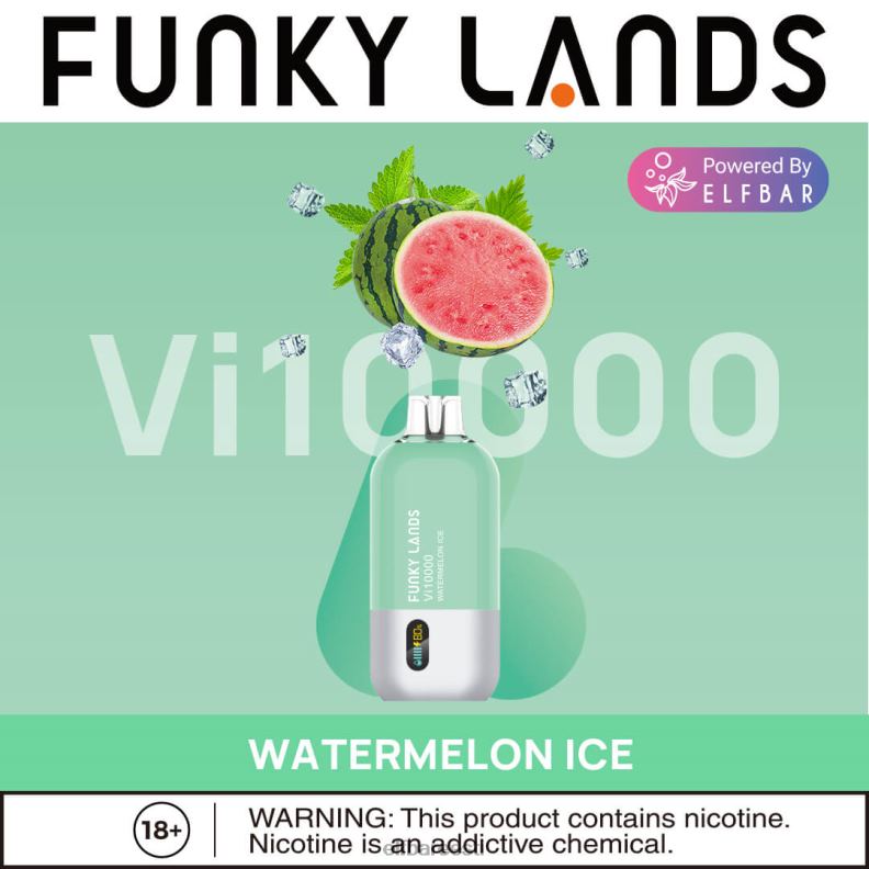 24H0X154 ELFBAR funky landsi parima maitsega ühekordne vape vi10000 jääsari arbuusi jää