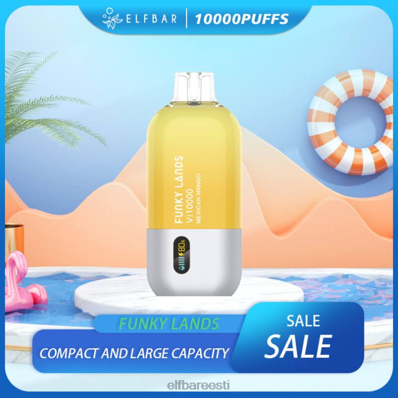 24H0X157 ELFBAR Funky Lands parima maitsega ühekordne vape vi10000 tippmüük mehhiko mango