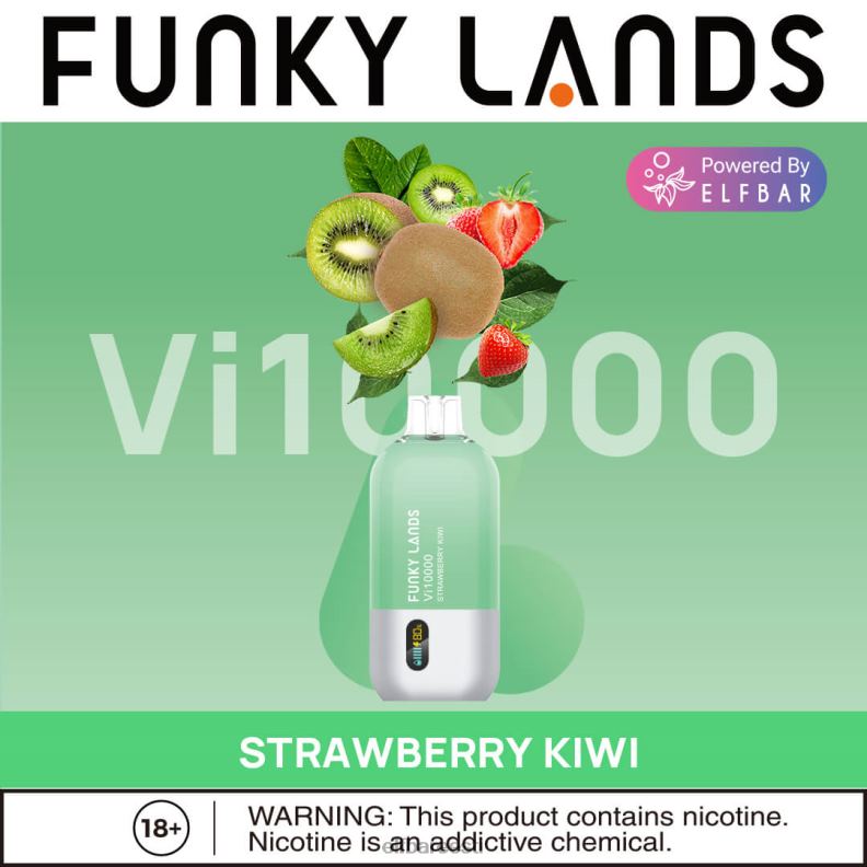 24H0X160 ELFBAR funky lands ühekordne vape vi10000 puffs arbuus vaarikas duo jää
