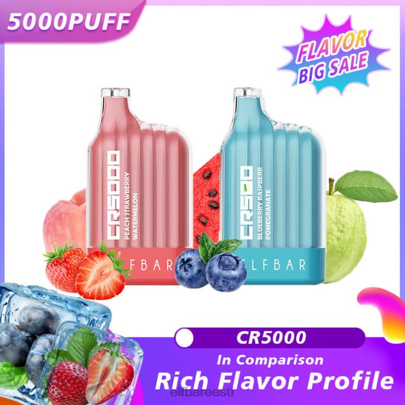 24H0X16 ELFBAR parima maitsega ühekordne vape cr5000 suur müük arbuus