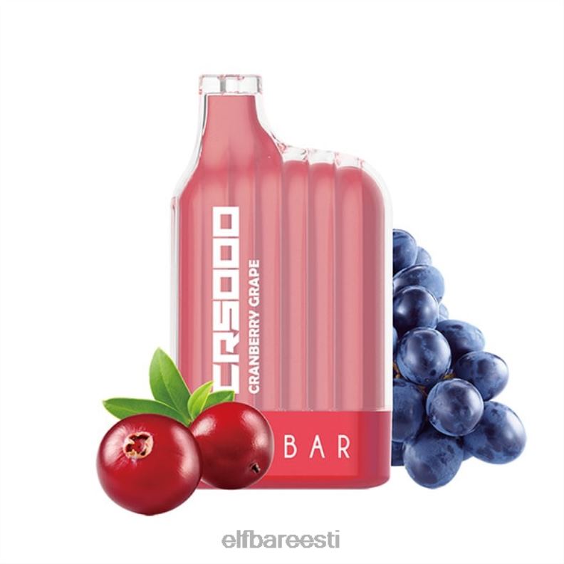 24H0X26 ELFBAR cr5000 ühekordne vape 5000 pahvi jõhvika viinamarja