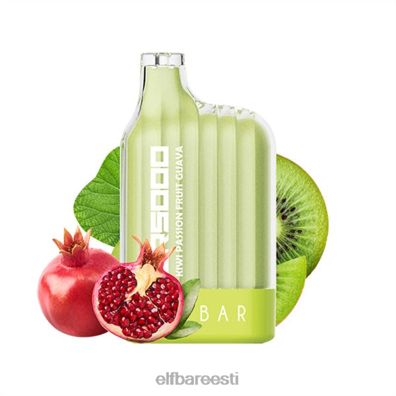 24H0X31 ELFBAR cr5000 ühekordne vape 5000 pahvi kiivi kannatuspuu guajaav