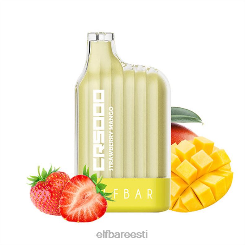 24H0X33 ELFBAR cr5000 ühekordne vape 5000 pahvi maasika mango