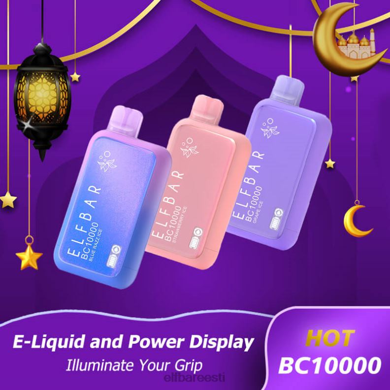 24H0X35 ELFBAR ühekordne vape uus bc10000 10000puffs murakas jõhvikas