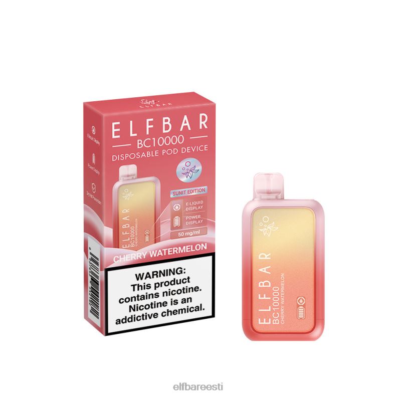 24H0X38 ELFBAR ühekordne vape uus bc10000 10000puffs kirss arbuus