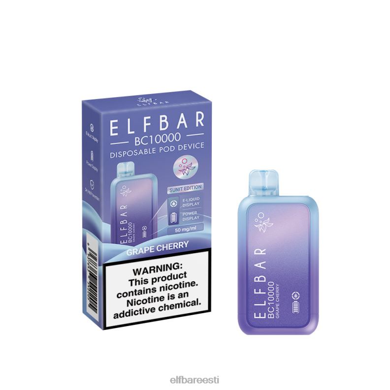 24H0X40 ELFBAR ühekordne vape uus bc10000 10000puffs viinamarja kirss