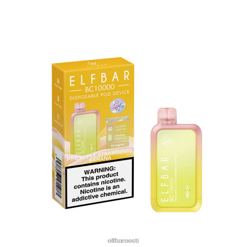24H0X43 ELFBAR ühekordne vape uus bc10000 10000puffs ananassi maasika banaan