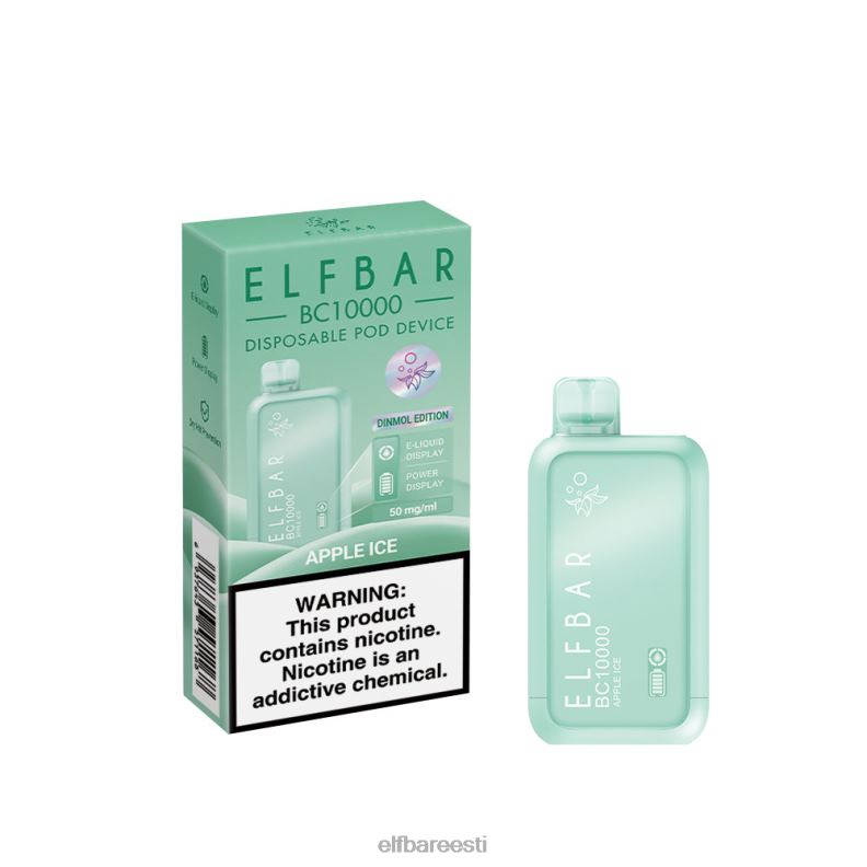 24H0X48 ELFBAR ühekordne vape uus bc10000 10000puffs õunajää