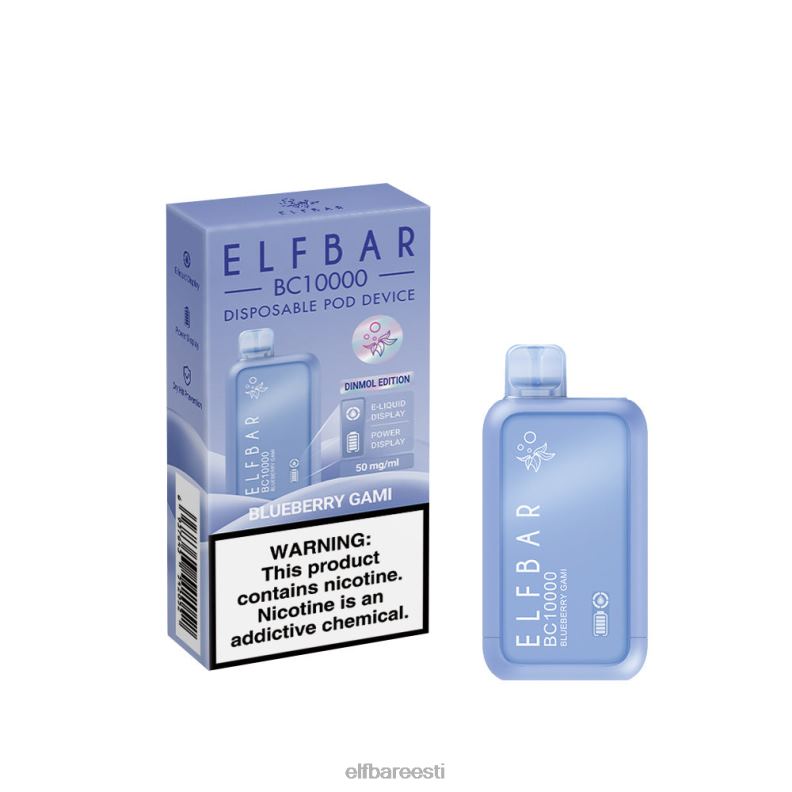 24H0X49 ELFBAR ühekordne vape uus bc10000 10000puffs mustikagami