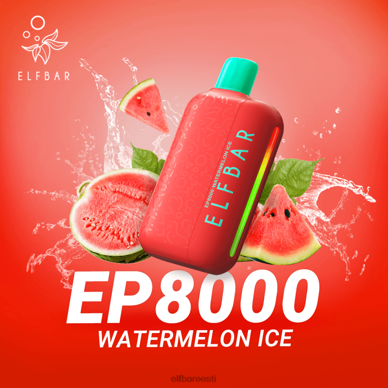 24H0X62 ELFBAR ühekordsed vape uued ep8000 pahvid arbuusi jää