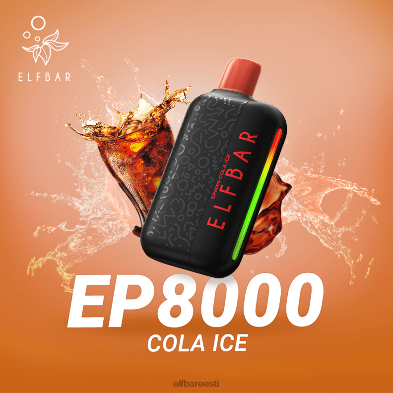 24H0X63 ELFBAR ühekordsed vape uued ep8000 pahvid koola jää