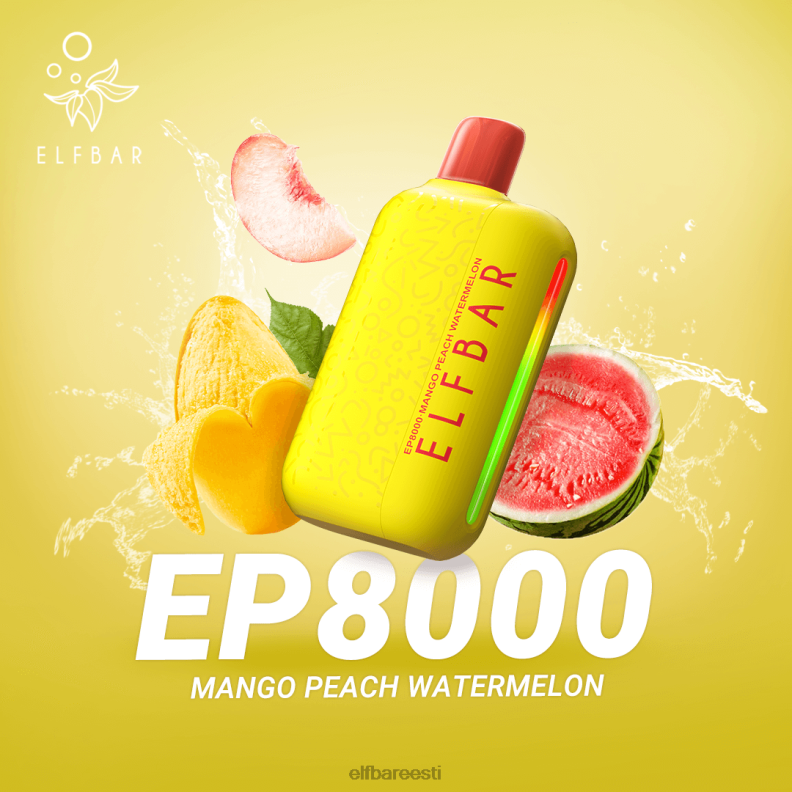 24H0X71 ELFBAR ühekordsed vape uued ep8000 pahvid mango virsik arbuus