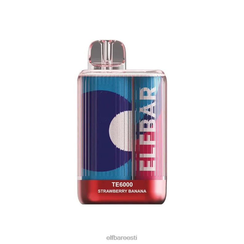 24H0X81 ELFBAR ühekordsed vape te6000 pahvid maasika banaan