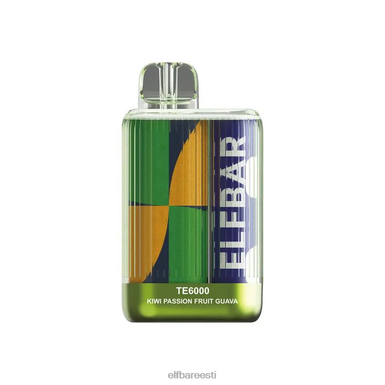 24H0X84 ELFBAR ühekordsed vape te6000 pahvid kiivi kannatuspuu guajaav