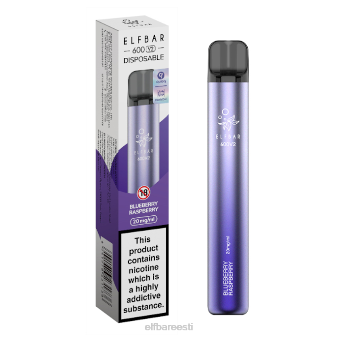 elfbar 600v2 ühekordne vape - 20mg 46F6R16 mustikas vaarikas