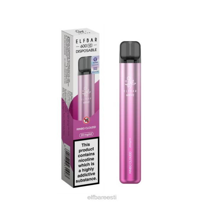 elfbar 600v2 ühekordne vape - 20mg 46F6R26 rinbo pilvine