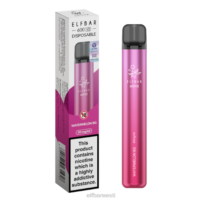 elfbar 600v2 ühekordne vape - 20mg 46F6R27 arbuus bg