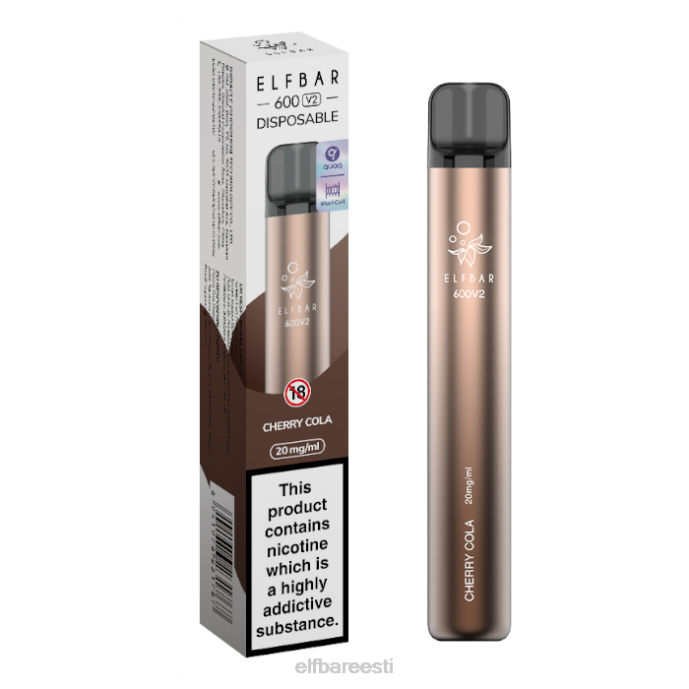 elfbar 600v2 ühekordne vape - 20mg 46F6R8 kirsikoola